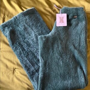 Savage X Fenty Plush Teal Lounge Pants